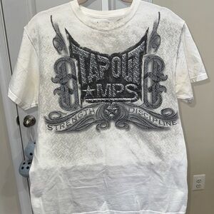 Y2K Tap Out MPS Strengths And Discipline White Shirt Size Medium